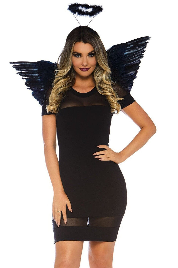 2 Piece Angel Accessory Kit, Includes Wings And Halo-Wings + Harness-SEXYSHOES.COM