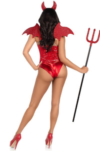 2 Piece Devil Kit, Includes Rhinestone Devil Wings And Horn Headband-Costume Kits-SEXYSHOES.COM