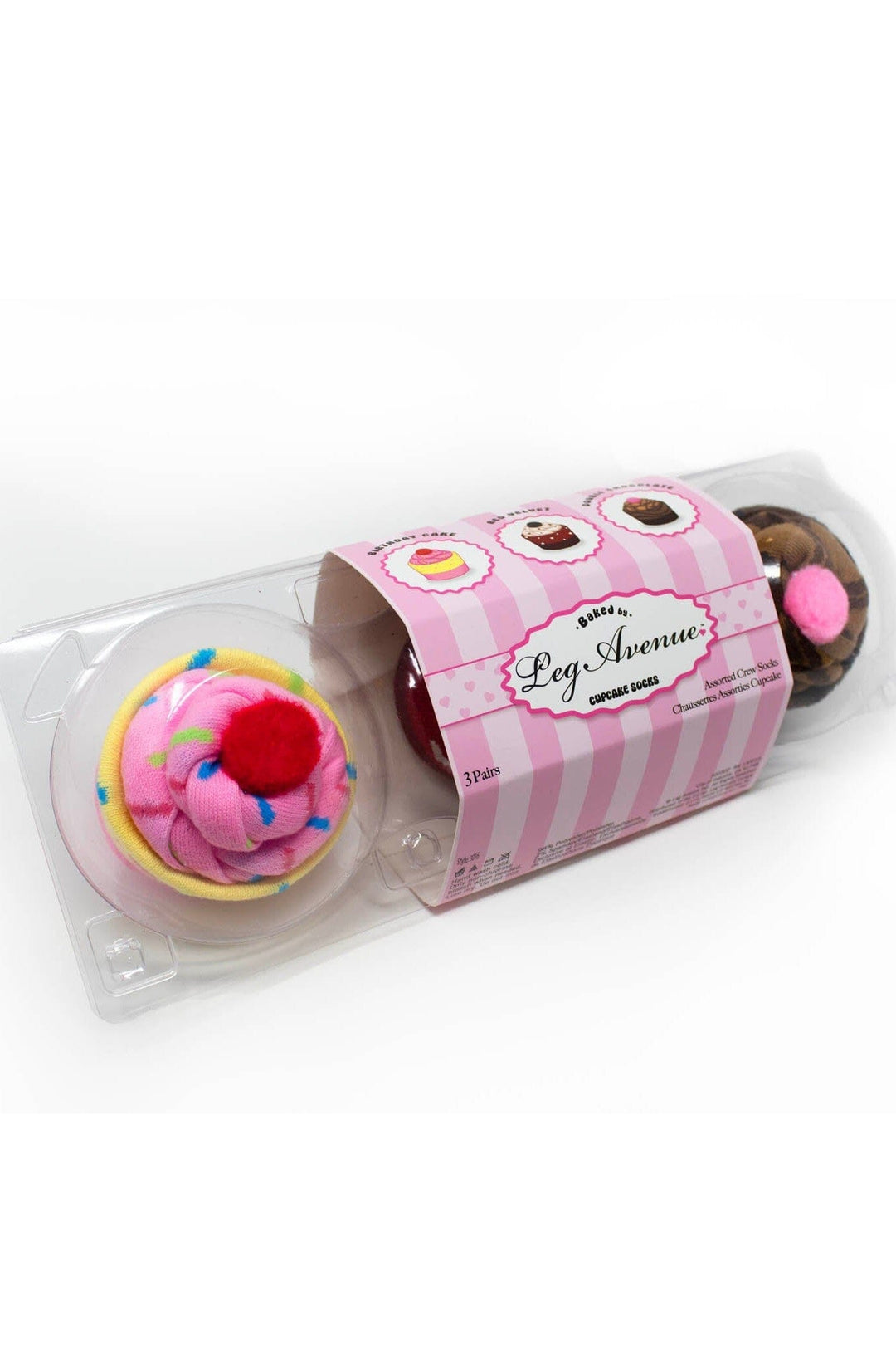3 Piece Cupcake Socks Set
