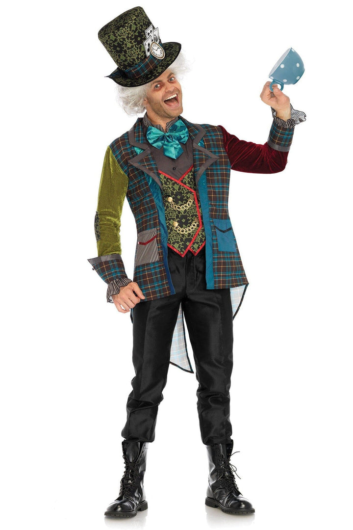 3PC. Deluxe Mad Hatter-Fairytale Costumes-SEXYSHOES.COM