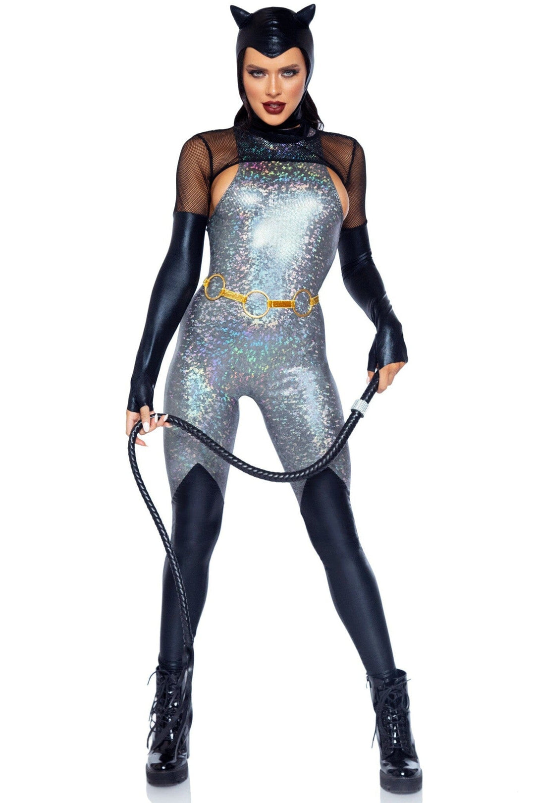 4 Piece Feline Felon-Catgirl Costumes-SEXYSHOES.COM