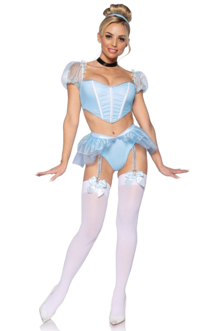 4 Piece Glass Slipper Cinderella-Princess Costumes-SEXYSHOES.COM
