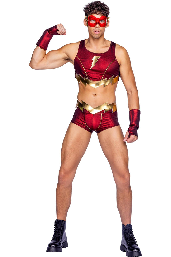 4pc Thunderbolt Hero-Hero Costumes-SEXYSHOES.COM