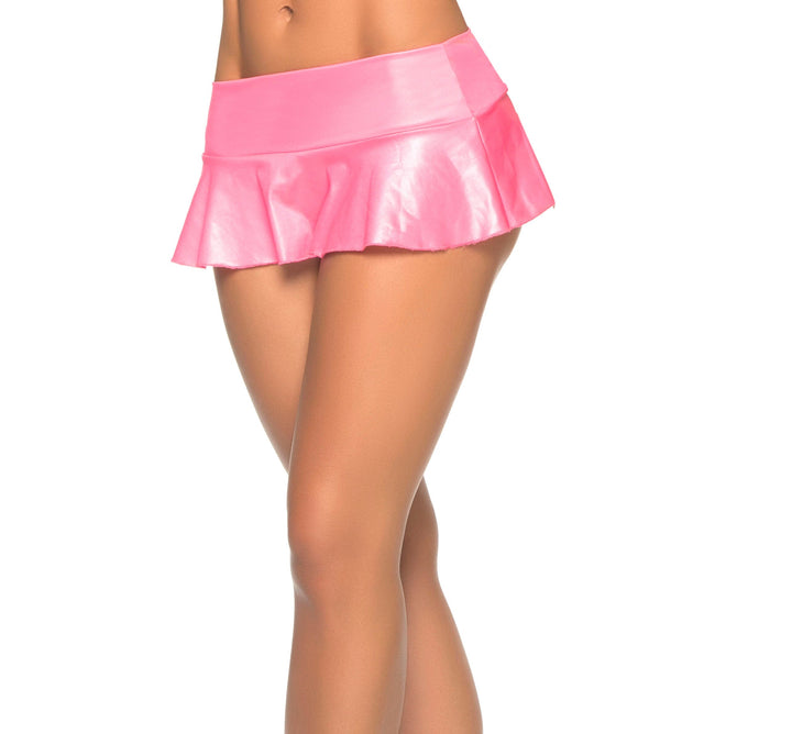 Ruffle Skirt | Wet Pink-Mini Skirts-SEXYSHOES.COM
