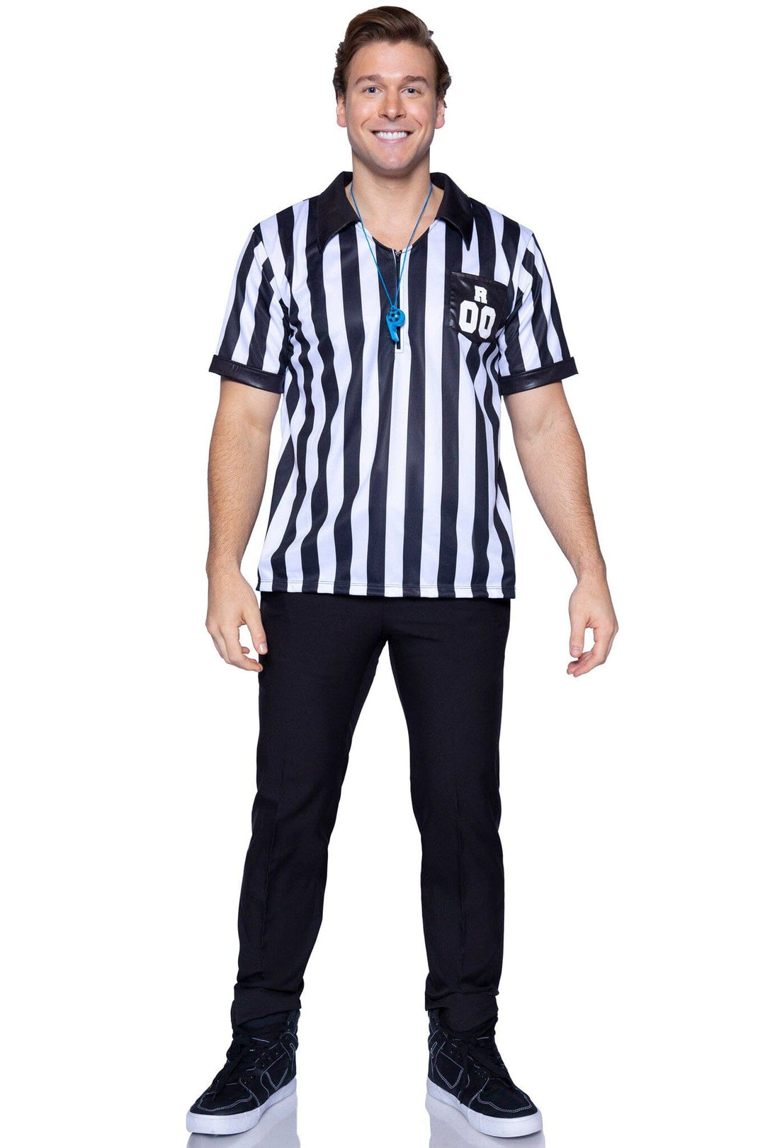2 Piece Men's Referee Shirts-Uniformed Costumes-SEXYSHOES.COM