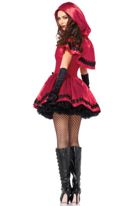 Leg Avenue Gothic Red Riding Hood Costume in Red