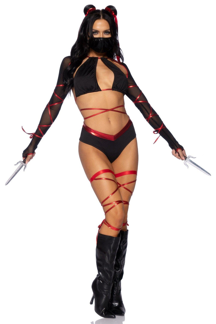 5 Piece Lethal Ninja-Ninja Costumes-SEXYSHOES.COM