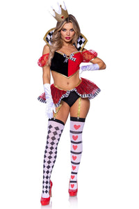 Leg Avenue 3 Piece Wicked Wonderland Queen in Black  from SexyShoes.com