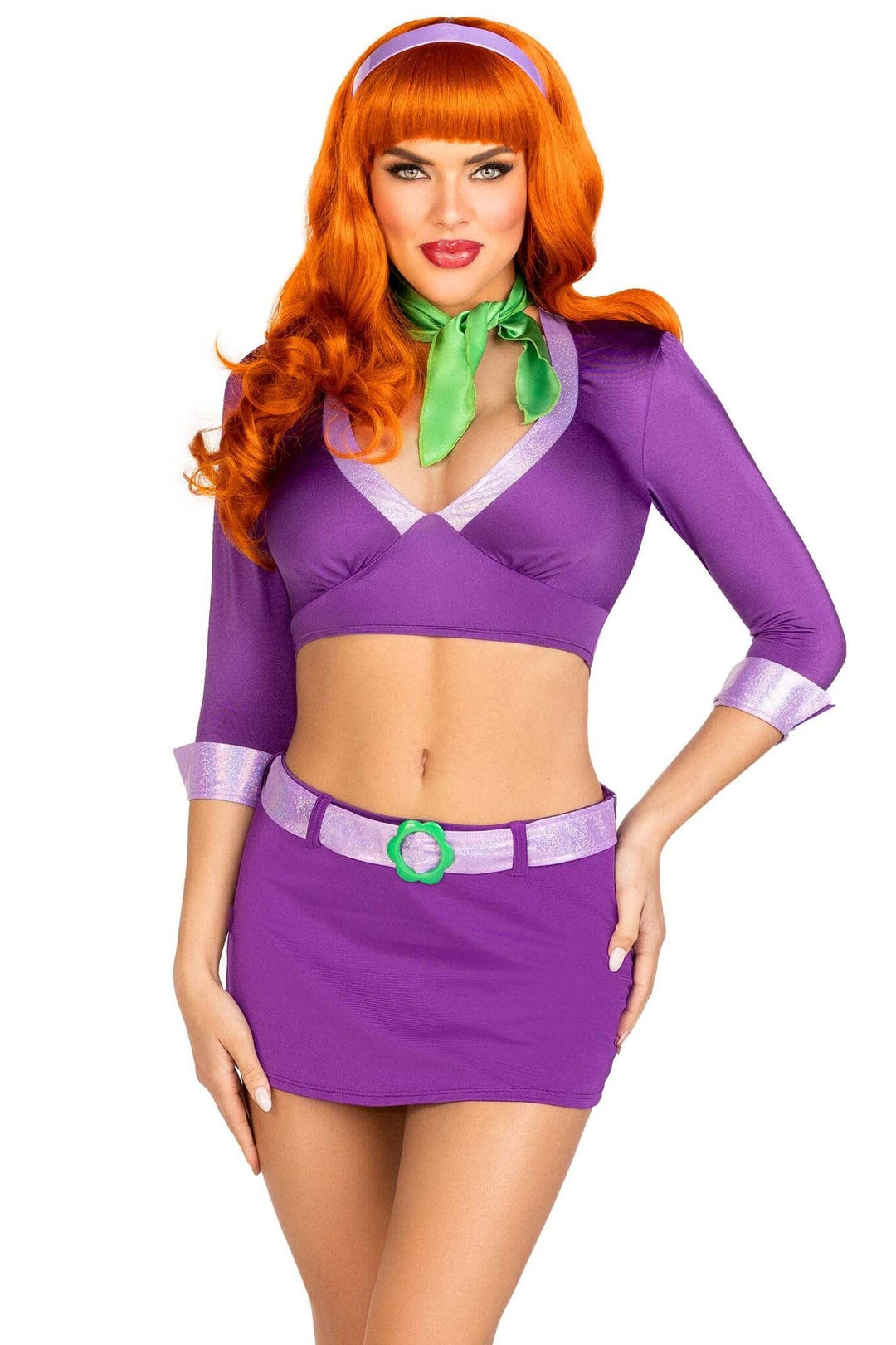 Leg Avenue 4 Piece Meddling Cutie in Purple  from SexyShoes.com