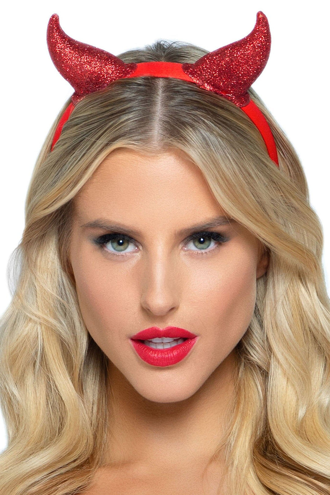 Glitter Devil Horn Headband-Costume Headwear-SEXYSHOES.COM