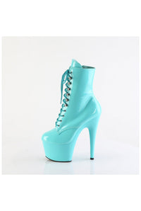 Pleaser ADORE-1020 Turquoise Patent Ankle Boot in Turquoise Patent