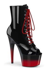Pleaser ADORE-1021BR-H Black Patent Ankle Boot in Black Patent from SexyShoes.com