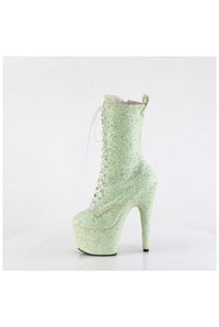 Pleaser ADORE-1040GR Green Glitter Ankle Boot in Green Glitter