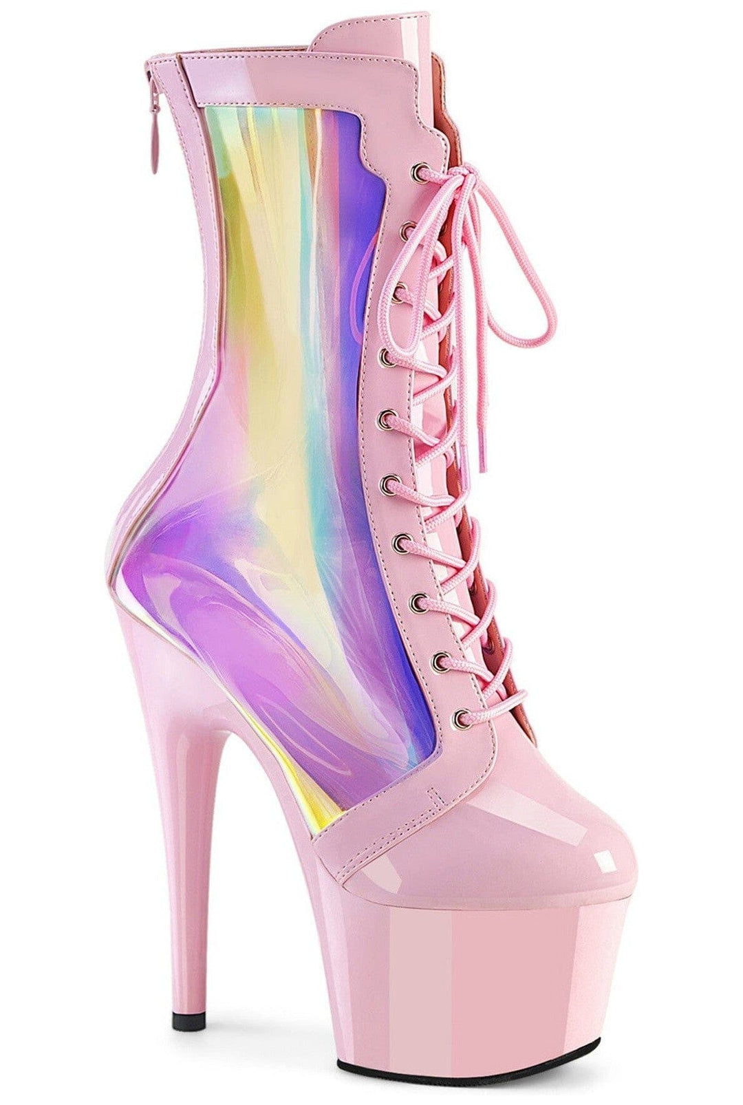 Pleaser Pink Ankle Boots Platform Stripper Shoes | Buy at Sexyshoes.com