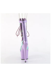 Pleaser ADORE-1047 Purple Patent Ankle Boot in Purple Patent