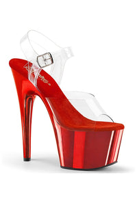 Pleaser ADORE-708 Clear Vinyl Sandal in Clear Vinyl from SexyShoes.com