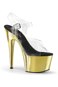 Pleaser ADORE-708 Clear Vinyl Sandal in Clear Vinyl from SexyShoes.com