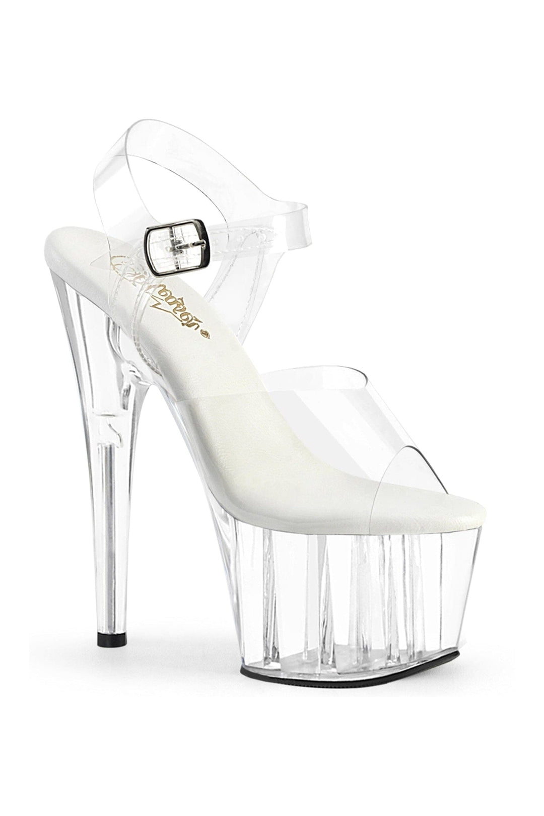 Pleaser Clear Sandals Platform Stripper Shoes | Buy at Sexyshoes.com