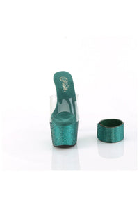 Pleaser BEJEWELED-712RS Clear Vinyl Slide in Clear Vinyl