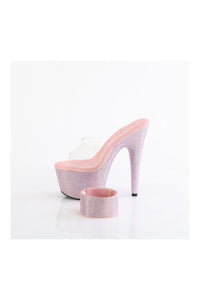 Pleaser BEJEWELED-712RS Clear Vinyl Slide in Clear Vinyl