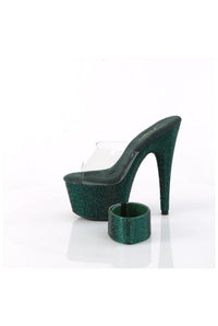 Pleaser BEJEWELED-712RS Clear Vinyl Slide in Clear Vinyl