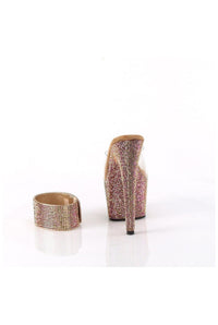 Pleaser BEJEWELED-712RS Clear Vinyl Slide in Clear Vinyl