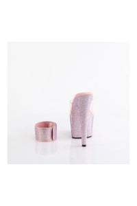 Pleaser BEJEWELED-712RS Clear Vinyl Slide in Clear Vinyl