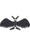 Black & White Layered Wing Body Harness-Wings + Harness-SEXYSHOES.COM