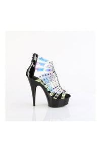 Pleaser DELIGHT-600-9 Hologram Patent Sandal in Hologram Patent