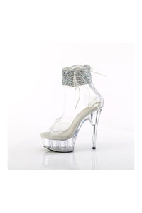 Pleaser DELIGHT-624RS-02 Clear Vinyl Sandal in Clear Vinyl
