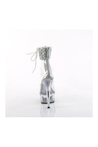 Pleaser DELIGHT-624RS-02 Clear Vinyl Sandal in Clear Vinyl