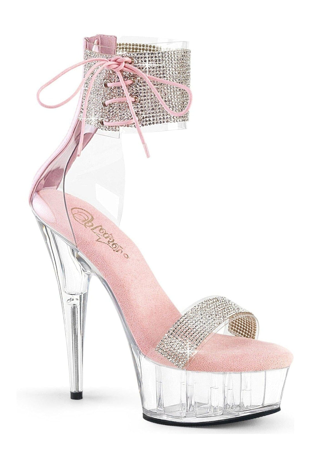 Pleaser Clear Sandals Platform Stripper Shoes | Buy at Sexyshoes.com