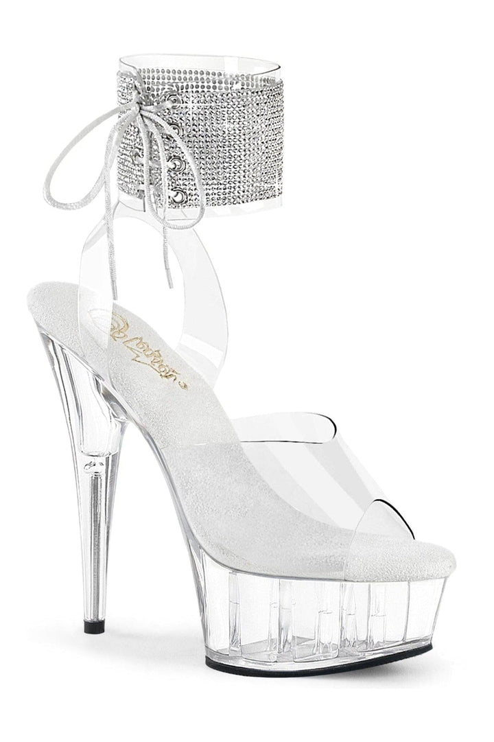 Pleaser Clear Sandals Platform Stripper Shoes | Buy at Sexyshoes.com