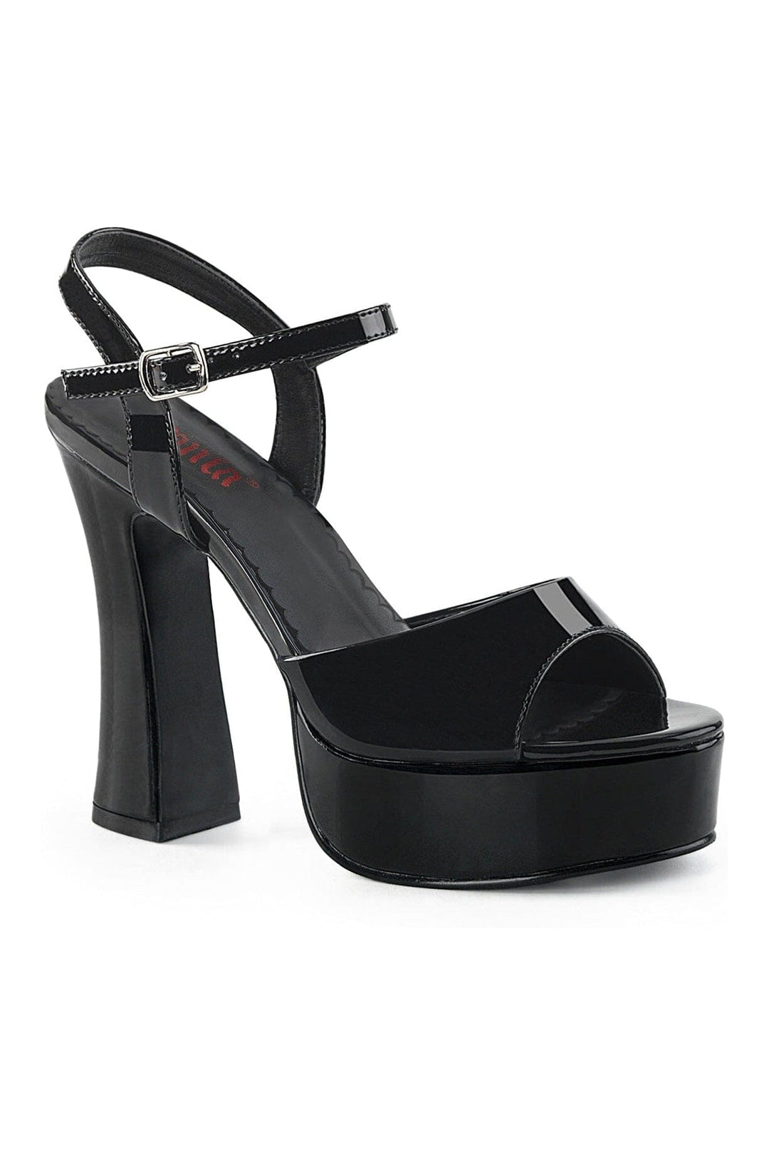 DOLLY-09 Black Patent Sandal-Sandals-SEXYSHOES.COM