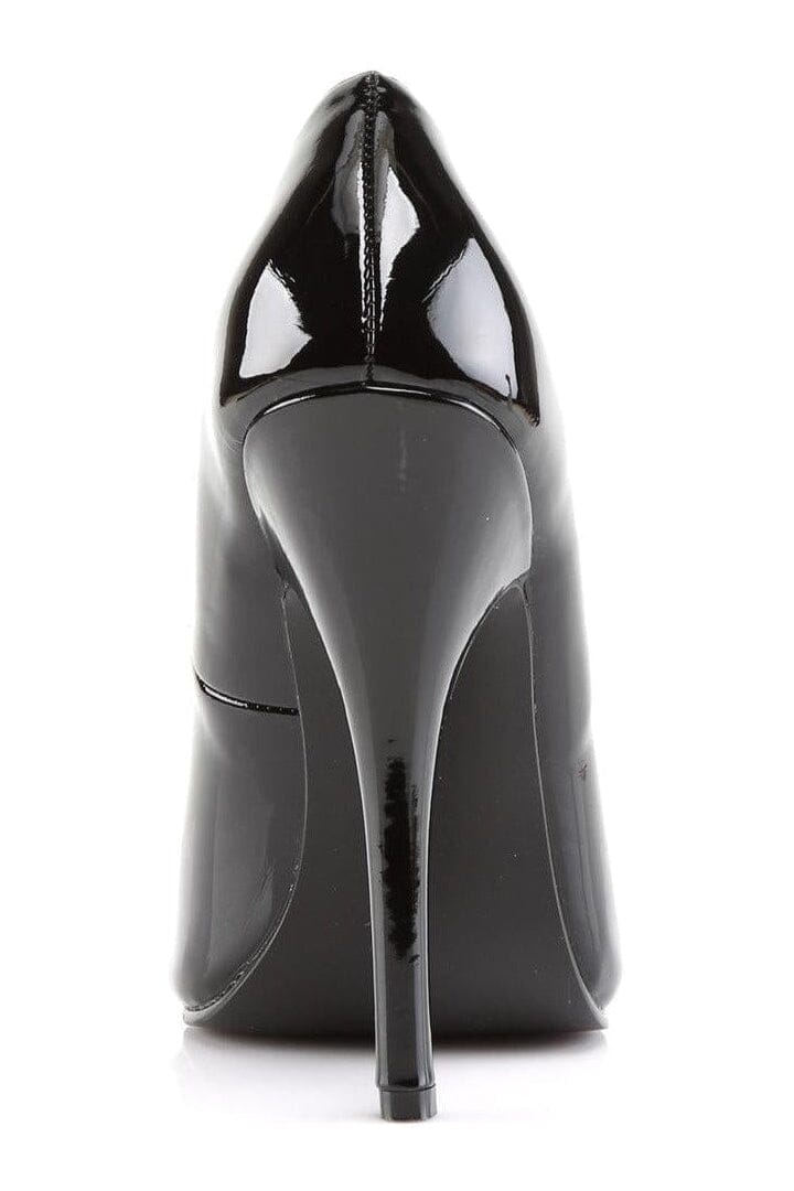 DOMINA-212 Black Patent Pump-Pumps- Stripper Shoes at SEXYSHOES.COM