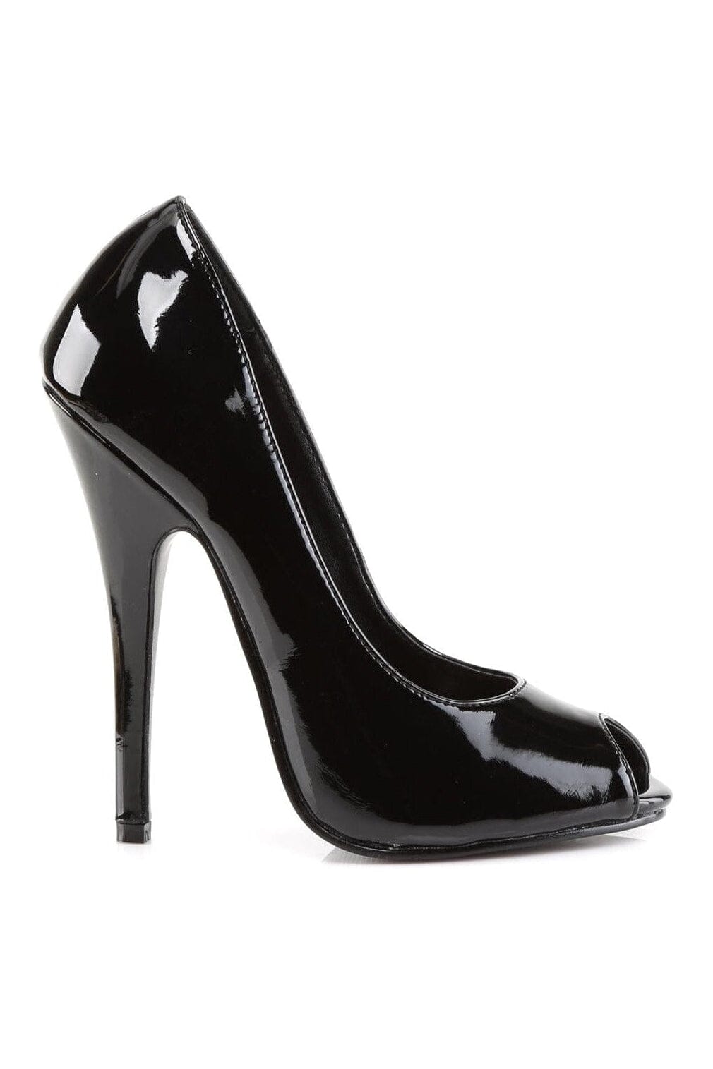 DOMINA-212 Black Patent Pump-Pumps- Stripper Shoes at SEXYSHOES.COM