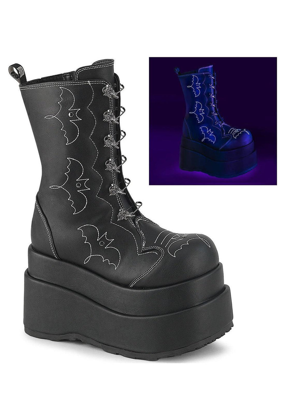 Demonia BEAR-182 Knee Boot-Knee Boots-SEXYSHOES.COM