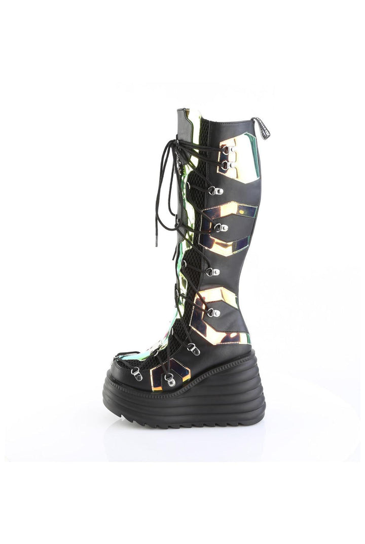 Demonia BLAZE-152 Knee Boot-Knee Boots-SEXYSHOES.COM