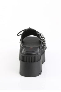 Demonia  WRATH-03 Slide in Black Vegan Leather