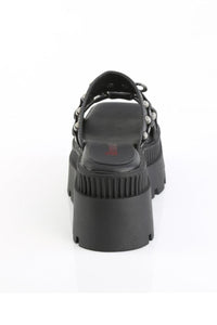 Demonia  WRATH-08 Slide in Black Vegan Leather