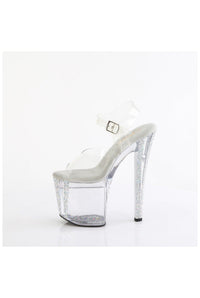 Pleaser ENCHANT-708AQUA-04 Clear Vinyl Sandal in Clear Vinyl