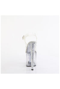 Pleaser ENCHANT-708AQUA-04 Clear Vinyl Sandal in Clear Vinyl