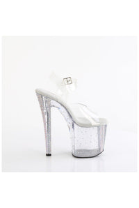 Pleaser ENCHANT-708RS-01 Clear Vinyl Sandal in Clear Vinyl