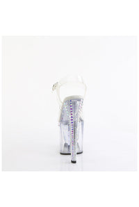 Pleaser ENCHANT-708RS-02 Clear Vinyl Sandal in Clear Vinyl