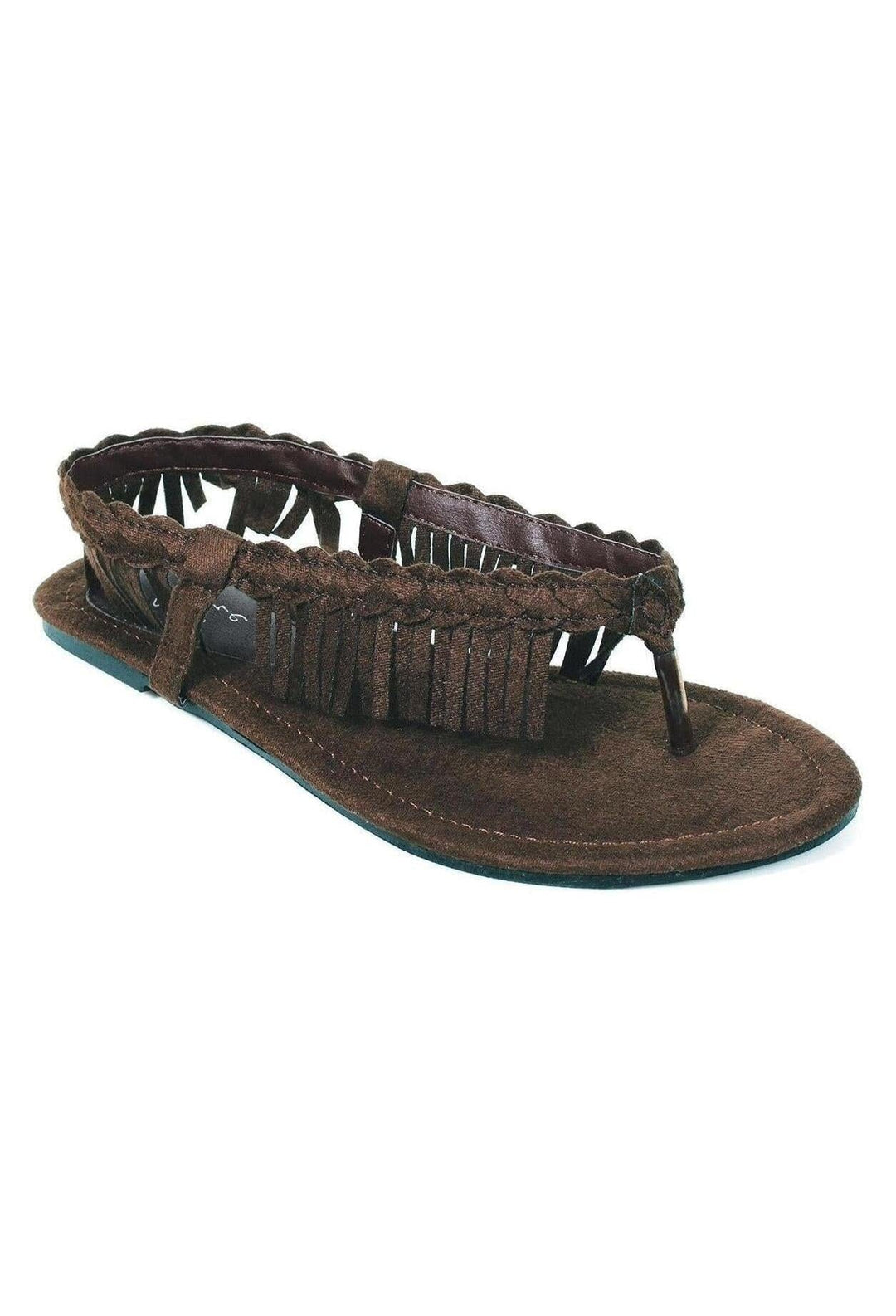 Ellie 015-APACHE Heel Sandal With Braid And Fringe-Sandals-SEXYSHOES.COM
