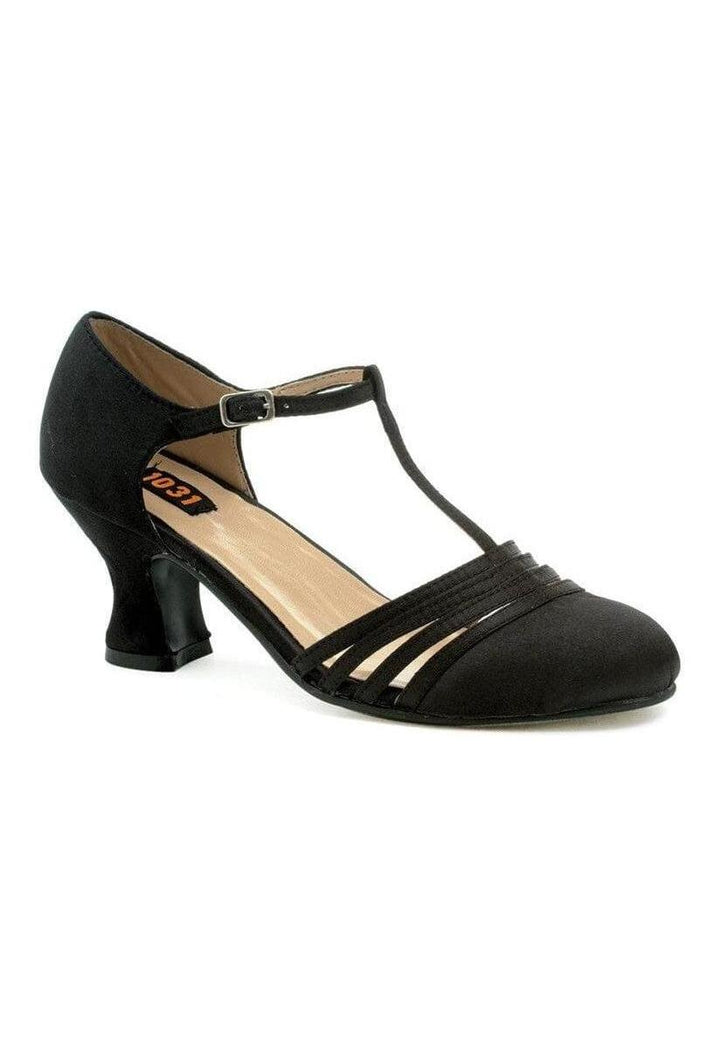 Ellie 254-LUCILLE 2.5" Heel Satin Dance Shoe-Mary Janes-SEXYSHOES.COM