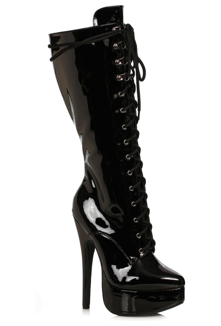 Ellie Shoes Black Knee Boots Platform Stripper Shoes | Buy at Sexyshoes.com
