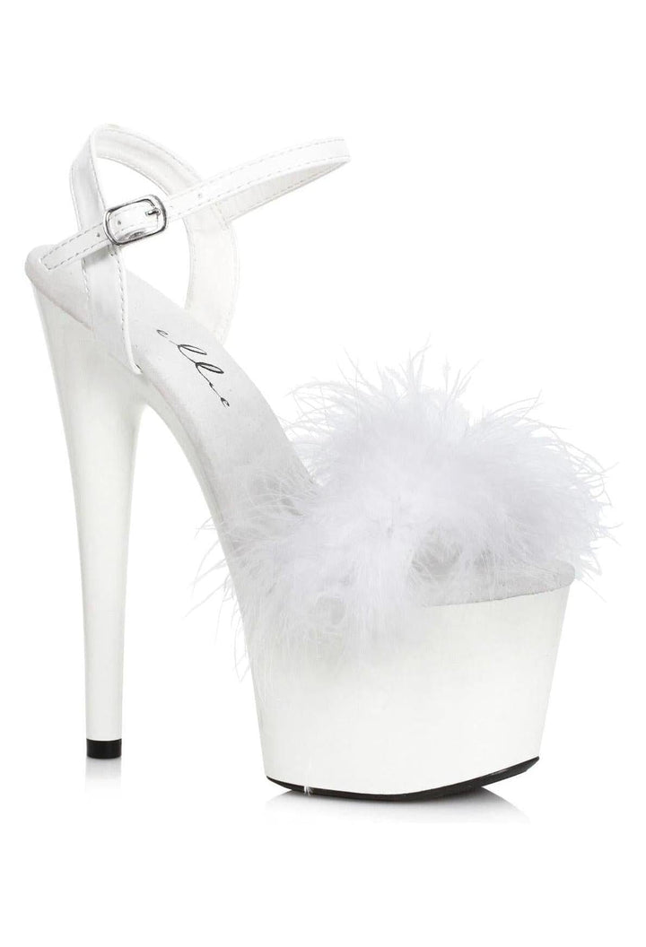 Ellie Shoes White Sandals Platform Stripper Shoes | Buy at Sexyshoes.com