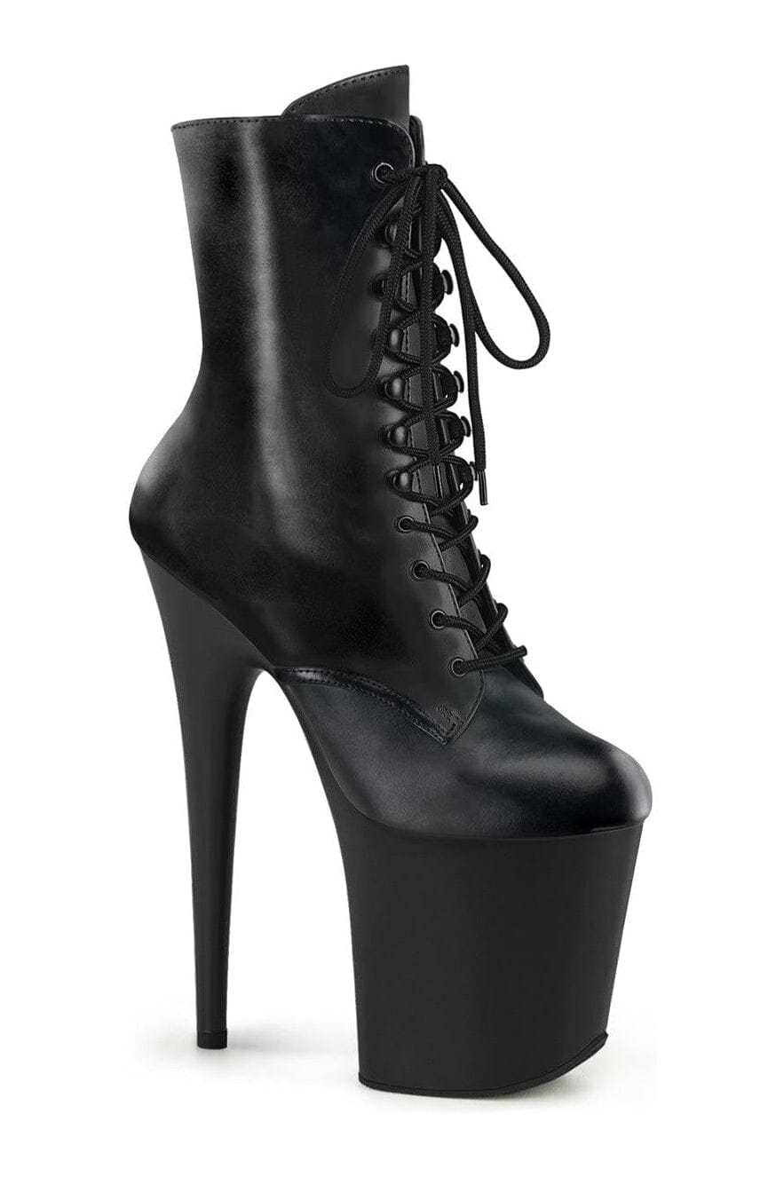 Pleaser Black Ankle Boots Platform Stripper Shoes | Buy at Sexyshoes.com