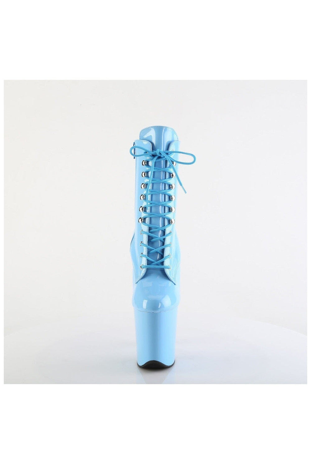 Pleaser FLAMINGO-1020 Blue Patent Ankle Boot in Blue Patent